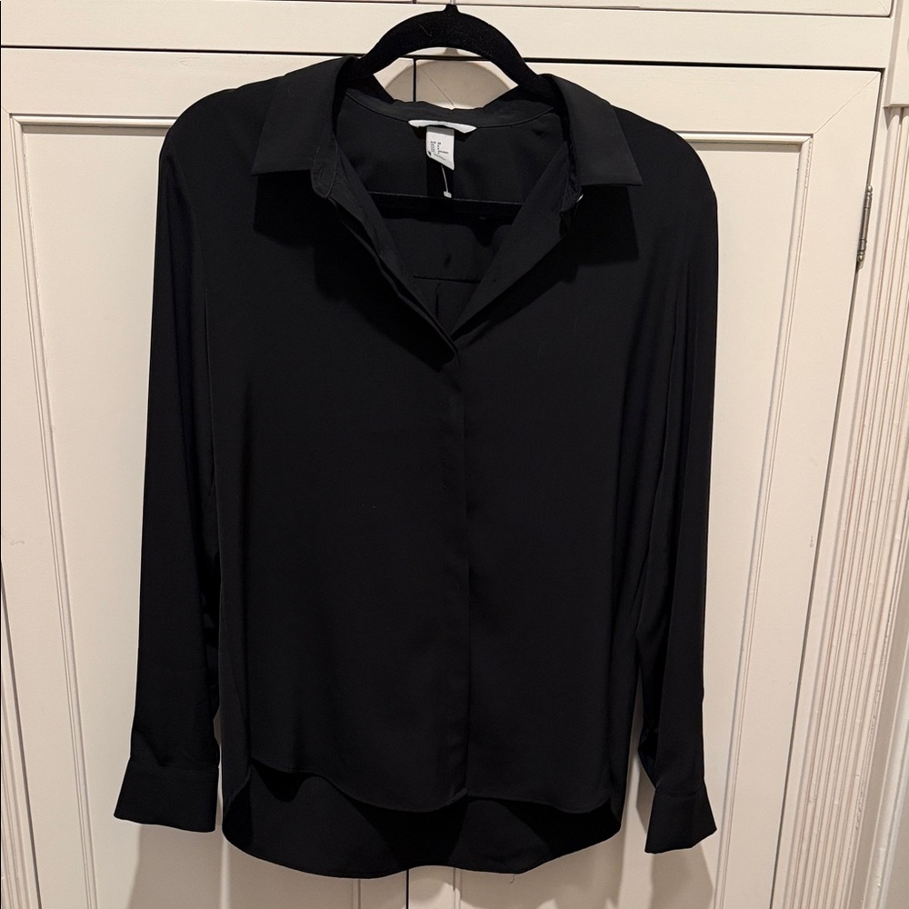 H&M Black Button Down Shirt